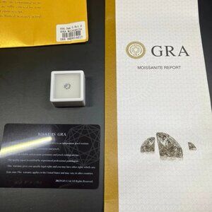 GRA Certified 0.33 0.8 carat Moissonite Diamond